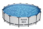 Bestway® Steel Pro MAX™ Aufstellpool Komplett-Set mit Filterpumpe Ø 457 x 107 cm, lichtgrau, rund - Image 7