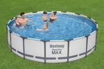 Bestway® Steel Pro MAX™ Aufstellpool Komplett-Set mit Filterpumpe Ø 457 x 107 cm, lichtgrau, rund - Image 5