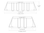 Intex Schwimmbadrahmen-Set Ultra Quadra, 549 x 274 x 132 cm, XTR 26356 - Image 2