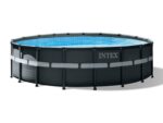 Intex 26330GN Frame Pool Set Ultra Rondo, Grau, 549 x 132 cm