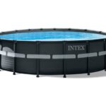 Intex 26330GN Frame Pool Set Ultra Rondo, Grau, 549 x 132 cm