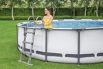 Bestway® Steel Pro MAX™ Aufstellpool Komplett-Set mit Filterpumpe Ø 457 x 107 cm, lichtgrau, rund - Image 6