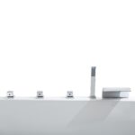 Basera® Basic Indoor Whirlpool Badewanne XXL Wave für 2 Personen mit 16 Massagedüsen, Wasserfall, LED-Ambiente - Image 5