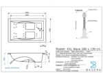 Basera® Basic Indoor Whirlpool Badewanne XXL Wave für 2 Personen mit 16 Massagedüsen, Wasserfall, LED-Ambiente - Image 2
