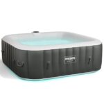 Arebos Whirlpool 185x185cm 6 Personen LED aufblasbar - Image 7