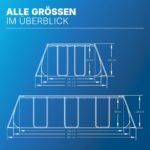 Bestway® Power Steel™ Solo Pool ohne Zubehör 404 x 201 x 100 cm, grau, eckig - Image 6