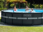 Intex 26330GN Frame Pool Set Ultra Rondo, Grau, 549 x 132 cm - Image 8