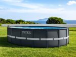 Intex 26330GN Frame Pool Set Ultra Rondo, Grau, 549 x 132 cm - Image 9