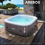 Arebos Whirlpool 185x185cm 6 Personen - Image 2