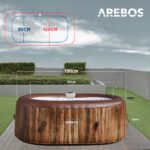 Arebos Whirlpool 190x120cm 2 Personen - Image 4