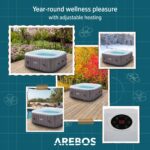 Arebos Whirlpool 185x185cm 6 Personen - Image 3